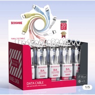 Redskull SKTCC100 Data Cable Test Tube C to C 3A Fast Charging, 1 Box 20pcs