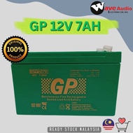 [Original] GP (GPP1270) 12V 7.0AH Sealed Lead Acid Battery GENUINE Rechargeable Seal Lead Acid Backu