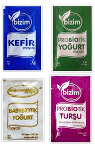 kefir คีเฟอร์ สินค้าคุณภาพจากประเทศตุรกี เซ็ต 4 ซอง คีเฟอร์ฟรีซดราย (Kefir freeze dry)หัวเชื้อหมักโย