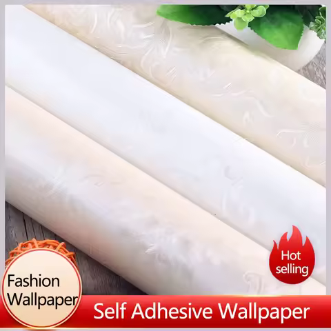 Vine Flower Pattern Self Adhesive Wallpaper Kitchen Waterproof Oil Resistant Decorative Wallpaper Se
