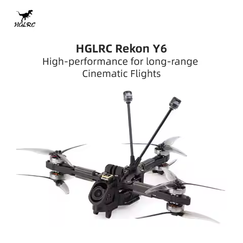 HGLRC Rekon Y6 5inch Long Range Quadcopter FPV Drone Analog / Moonlight Kit / O4 Pro Version SPECTER