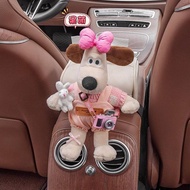 Car Tissue Box Armrest Box Paper Extraction Box Car Seat Middle Hanging Wallace and Gromit High-Grad