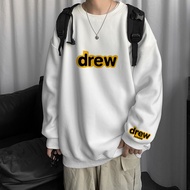 (Real Photo + video) Thick cotton fleece sweater, loose form drew sweater for men and women