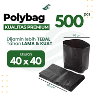 500 Pcs Polybag Tanaman 40x40 cm TEBAL Tahan Lama