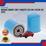 Nissan Sunny 130Y-Vanette C22 Oil FIlter-FO-3142