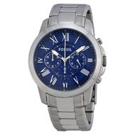 Fossil Grant Chronograph Blue Dial Stainless Steel Men's Watch (FS4844)