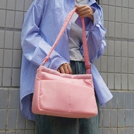 Nylon travel bag in Flamingo Pink