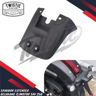 Fender Spakbor Mudguard Extender Belakang Extension Anti Nyiprat Motor QJMotor QJ Motor SRV 250 SRV2