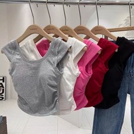 singlet baju singlet wanita singlet woman Women's Slim-Fit Chest Pad Camisole Tube Top - Perfect for