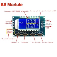 Signal Generator PWM Pulse Frequency Duty Cycle Adjustable Module LCD Display 1Hz-150Khz 3.3V-30V PW