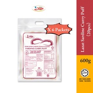 Lazat Curry Puff Sardin Frozen (20pcs x 6 Packs x 500g )