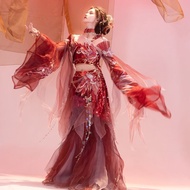 Enchanting Dunhuang-Inspired Hanfu Shirt with Elaborate Embroidery