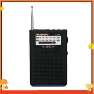 Mini Pocket Radio with Display Speaker 88-108MHz Support TF Card Headphone Jack Mini Pocket Radio A