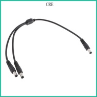 CRE DC5 5x2 1mm Power Splitter Cable 18AWG Male to Two Male 5 5MM x2 1MM Cord