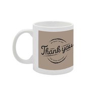 THK-09 Photo Print Ceramic Mug Custom DIY Personalised Gifts Thank You Mug