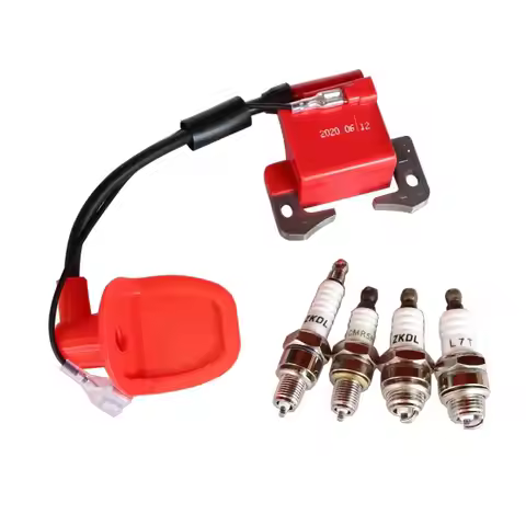 Motorcycle IGNITION COIL Engine part with spark plug for 2-Stroke 43cc 47cc 49cc Mini Quad Pocket Di