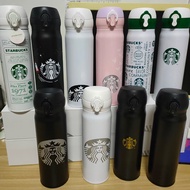 【Ship immediately】 500ml Starbucks Thermal Cup Travel Water Bottle  Mug Travel Double Wall Vacuum Flask With  Cover Leak Proof Outdoor Sport Thermos Bottles ULIFE