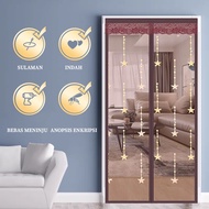 HomeTableBu100cm x 210cm / 90cm x 210cm Magnetic Curtains Magnetic Door Curtains Magnetic Mesh Curta