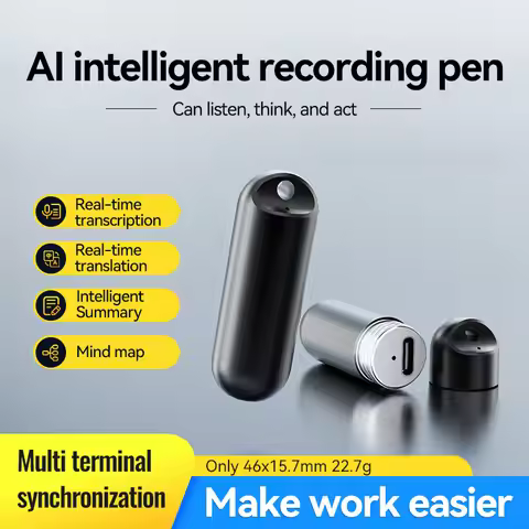 AI High-definition Noise Cancelling Recorder ChatGPT Intelligent Transcription Translation Recording