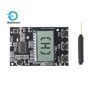 DC3.3-6V 27-480MHz FM Walkie Talkie Circuit Board FM Transmitter Receiver Module 7 Frequency