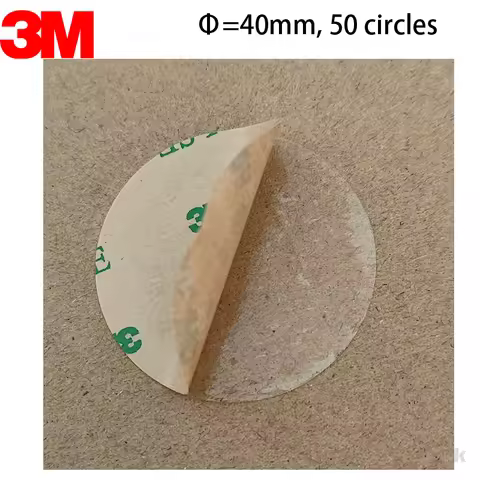 100circles/lot, Round 40mm Circle Pads 3M 300LSE Double Sided Adhesive 9495LE Tape Round Sticker Cle