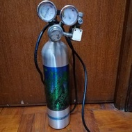 1KG CO2樽，雙錶頭連電磁閥