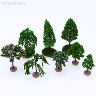 TIANCHUANG Model Trees, Simulation Plastic Fake Trees, Fairy Garden Ornaments Natural Green Artifici