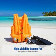 Adult Inflatable Life Vest, Buoyancy Jacket for Drifting, Kayaking, Fishing, Quick Inflation