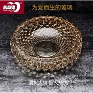 Green Apple Ashtray Glass Ashtray Crystal Glass Ashtray Household Ashtray Hotel Ashtray