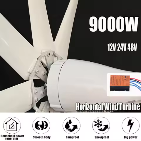 3000w 8 blades Free Energy Wind Energy Wind Turbine Generator 48v Wind Turbine Generator With mppt C