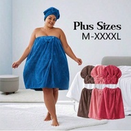 Set Of 2, Sizes 80*210Cm/80*160Cm, 350Gsm, Extra-Large Bath Skirt + Princess Shower Cap, Adjustable 