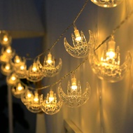 Gratis Ongkir - Lampu Tirai Bulan Bintang / Lampu String Lebaran LED Tumblr