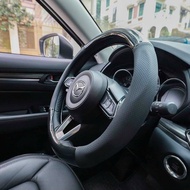 Carbon car steering wheel cover suitable for all 4, 5 seater - 7 seater, pickup trucks