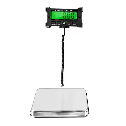 Digital Scale Stainless Steel PS21 440 Lbs Electronic Postal Scale 0.05kg with LCD Backlight Display