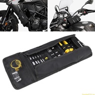 SUN Multiple Compartment Tool Roll Up Bag For Bikers Journeys Riding Accessory
