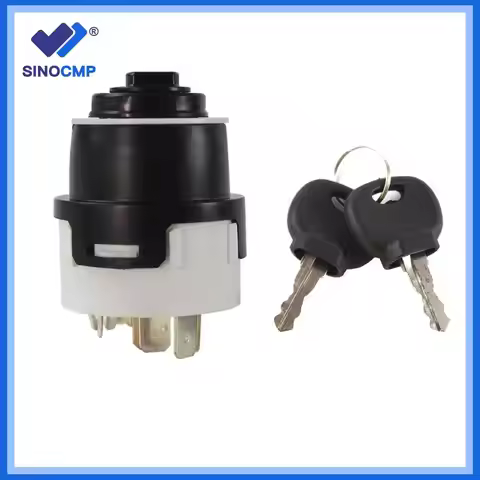 Ignition Switch w/ 2 Key 9 Pins / 10 Pins 701/80184 50988 858/04674 701/45500 for JCB JCB200 JCB220 