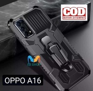 OPPO A16 ROBOT RING STANDING CASING SILIKON SOFT CASE HANDPHONE