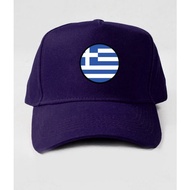 Camoe Greece Flag Premium Baseball Cap Greek Flag