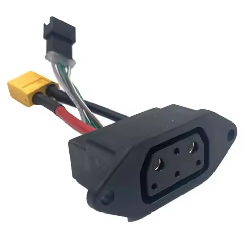 NEW-For Super Soco Lithium Battery Connector Charger Socket Line Circular Line For Super Soco Tc Ts 