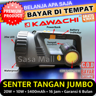 [COD] Senter Tangan Jumbo Kawachi 20 Watt + 10 Watt YK-2010c Isi Ulang Rechargeable Cas 5400 mAh Tah