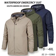 【S-5XL】Jaket Unisex Kalis Air Penuh Jaket Luaran Motor Lelaki Motorsikal Nipis Kalis Angin Bernafas Jaket Lelaki/*#【S-5XL】Unisex Jacket Fully Waterproof Outdoor Jaket Motor Men's Thin Windproof Motorcycle Breathable Windbreaker Men