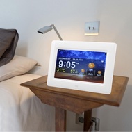 7 Inch Digital Clock  WIFI Alarm Support Playing Videos for Living Rooms Restaurants