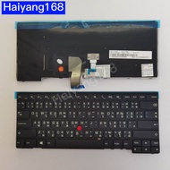 Keyboard คีย์บอร์ดโน๊ตบุ๊ค​ ใช้ก้บ Lenovo Thinkpad T440 E440 L440 E431 T431s T440P T440S S440 ไทย-อั