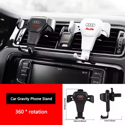 Car Air Vent 360° rotation Phone Holder Clip Gravity Mobile Holder For Audi TT A3 A1 A4 B8 B7 A6 C7 