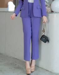 เสื้อสูทผู้หญิงเข้ารูปทรง1กระดุม No.2426 ใส่คู่กางเกงกระบอกเล็ก No.2426-2 (S-6XL)