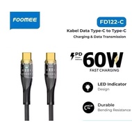 Foomee FD122-C Type-C to Type-C Data Cable Charger 60W FAST CHARGING Cable