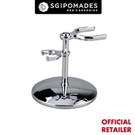 Edwin Jagger Chrome Razor & Shaving Brush Stand-SGPOMADES