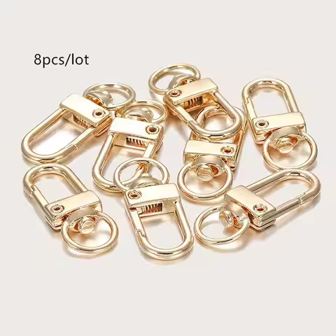 8pcs/lot Metal Universal Buckle Bag Buckle Multi Color Optional Key Buckle Alloy Buckle Lobster Buck