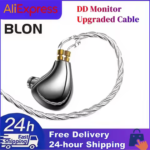 BLON BL03 II 10mm Dual-Cavity HIFI in-ear Wired Earphones DD Monitor Upgraded Cable with 2PIN Detach