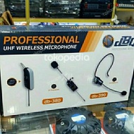 Proffesional Uhf Wireless Microphone Dbq Headset/Bando (Db 390)